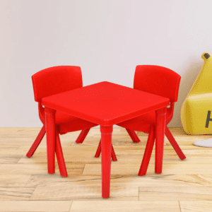 red chair set